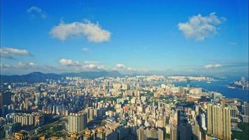 bellissimo edificio e architettura intorno allo skyline della città di hong kong video