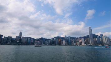 Beautiful building and architecture around Hong kong city skyline video