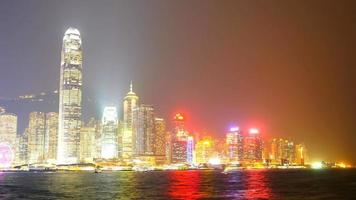 Beautiful building and architecture around Hong kong city skyline video