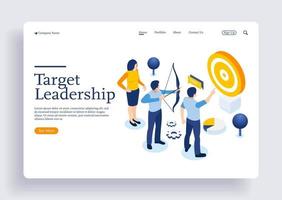 Running people target forward leadership climbing your way job action vector