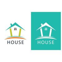 logotipo de la casa y el símbolo de la imagen vectorial vector
