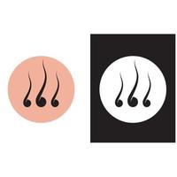 Hair treatments logo vector icon image