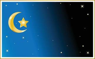 star moon light background vector