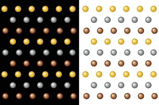 Gold gradient polka dots pattern, colorful holiday background
