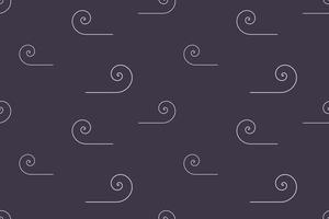 Simple Wind Line Art Seamless Pattern Design vector