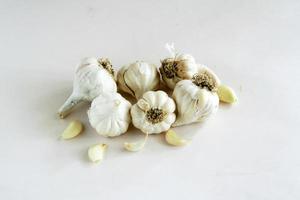 Builbs and Cloves of Garlic photo