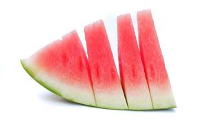 Slice of watermelon isolated on a white background photo