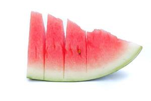 Slice of watermelon isolated on a white background photo