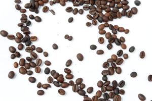 Coffee beans isolated on a white background photo