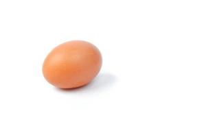 Chicken eggs isolated on a white background photo