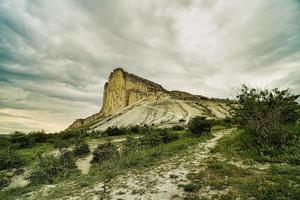 Landscape with a view of the White Rock in the Crimea photo