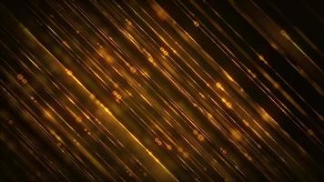 abstrakt glödande guld glitter mousserande linjer bakgrund video