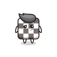 the lazy gesture of chess board cartoon character vector