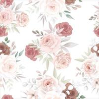 Beautiful soft floral seamless pattern vector