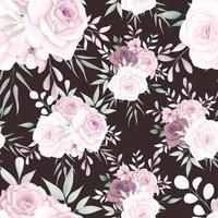 Elegant floral seamless pattern with beautiful flower decoration vector