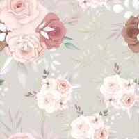 Beautiful soft floral seamless pattern vector