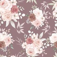 Beautiful soft floral seamless pattern vector