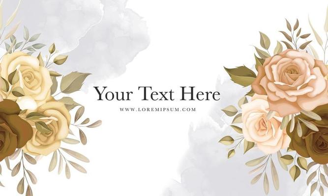 Beautiful autumn flower background
