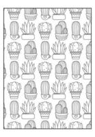dibujos para colorear de cactus y suculentas para colorear