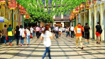 vacker arkitekturbyggnad i macau city video