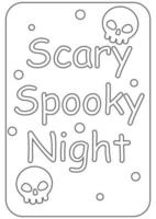 Halloween Coloring Pages Printables vector