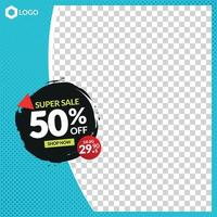 Modern Sale Banner Post, Web and Social Media vector