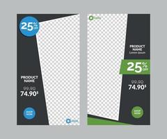 Vertical Sale Banners Set for Social Media and Web vector