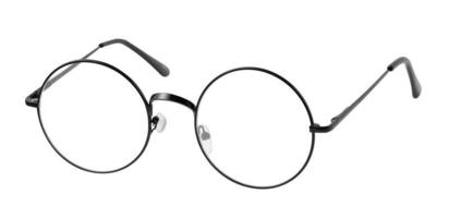 Vintage glasses on white background photo