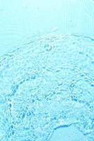 Texture of splashing clean water on blue background photo