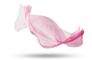 Smooth elegant transparent pink cloth, photo