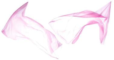 Smooth elegant transparent pink cloth photo