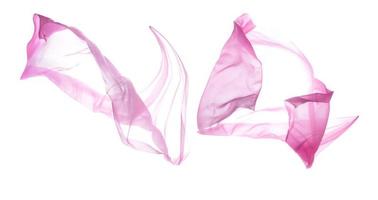 Smooth elegant transparent pink cloth photo