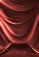 Rose gold Satin Silky Cloth for podium background, photo