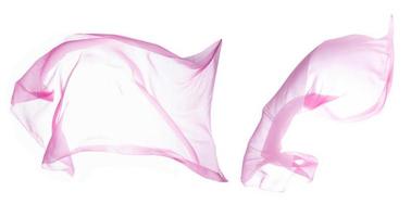 Smooth elegant transparent pink cloth photo