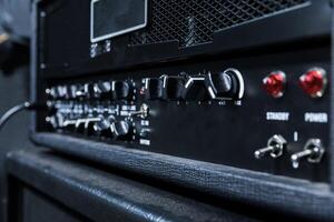 Close up guitar amplifier, Music and sound photo