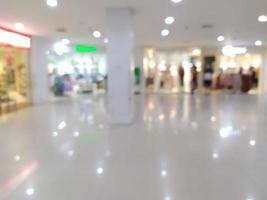 Abstract blur with bokeh in shopping mall,out of focus supermarket photo