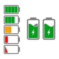 battery icon compilation vector