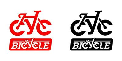 vector de concepto de logotipo de bicicleta