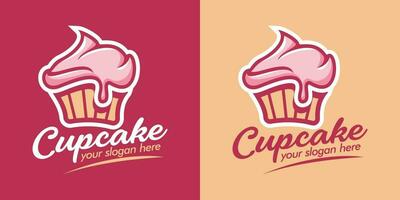 vector logo cupcake