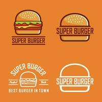 burger logo vector