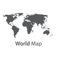 Illustration vector graphic of world map on white background