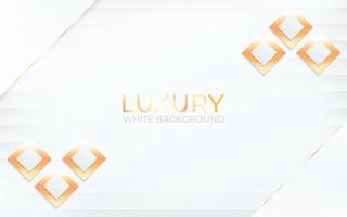 abstract luxury white background with golden style. vector