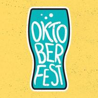 Oktoberfest Lettering Badge vector