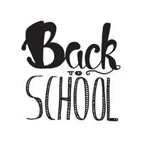 Back To School Lettering vector