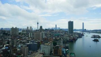 bellissimo edificio architettonico nella città di macao video