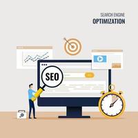 Improving ranking on search engine, Search engine traffic vector