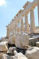 Templo del Partenón en la Acrópolis de Atenas, Grecia foto