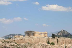 Parthenon Temple on the Acropolis of Athens, Greece photo