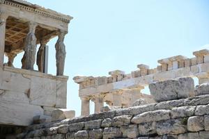 Templo del Partenón en la Acrópolis de Atenas, Grecia foto