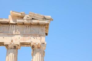 Templo del Partenón en la Acrópolis de Atenas, Grecia foto